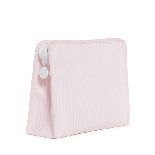Pimlico Pink Stripe Roadie Large Zip Pouch