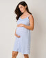The Essential Pima Maternity Set - Periwinkle & La Mer