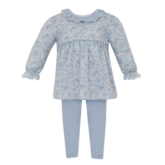 Joy Blue Liberty Pima Shirt + Leggings Set