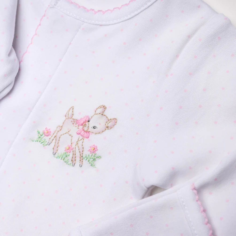 Vintage Fawn Pink Embroidered Converter