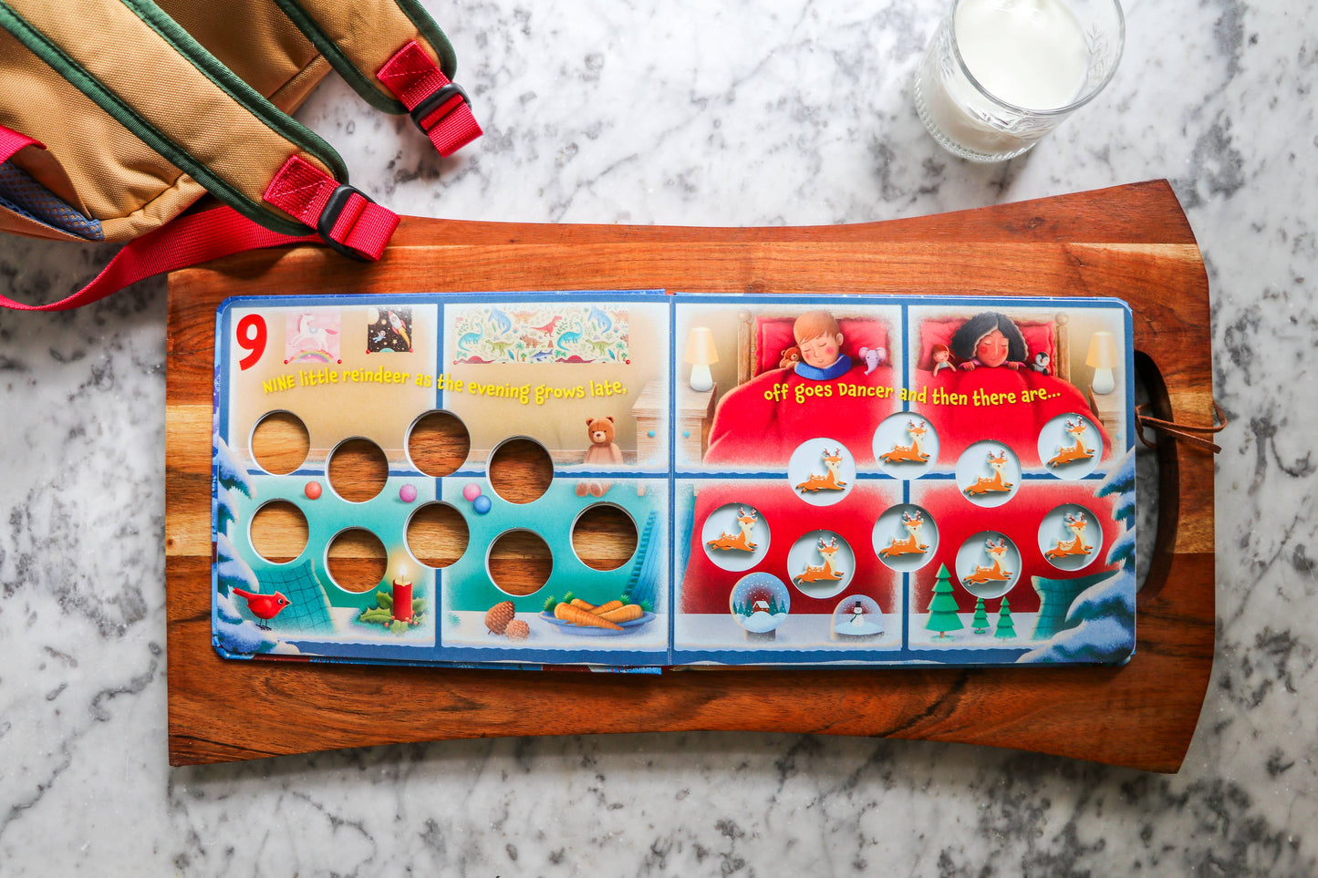 Ten Little Reindeer Board Book