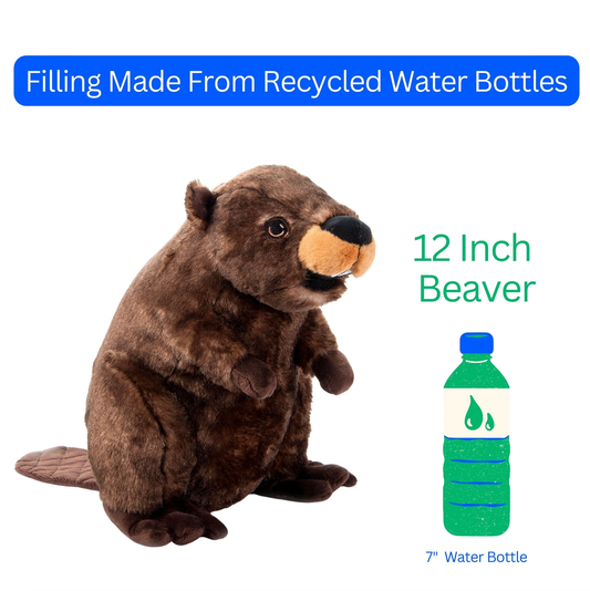 12" Earth Keeperz Beaver Stuffed Animal