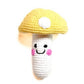 Mushroom Knitted Rattle