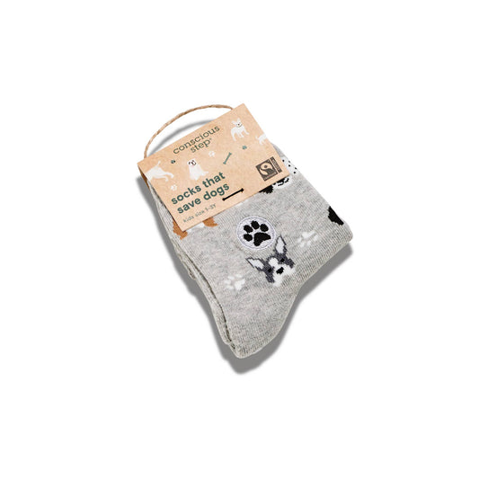 Organic Kids Socks that Save - Dogs