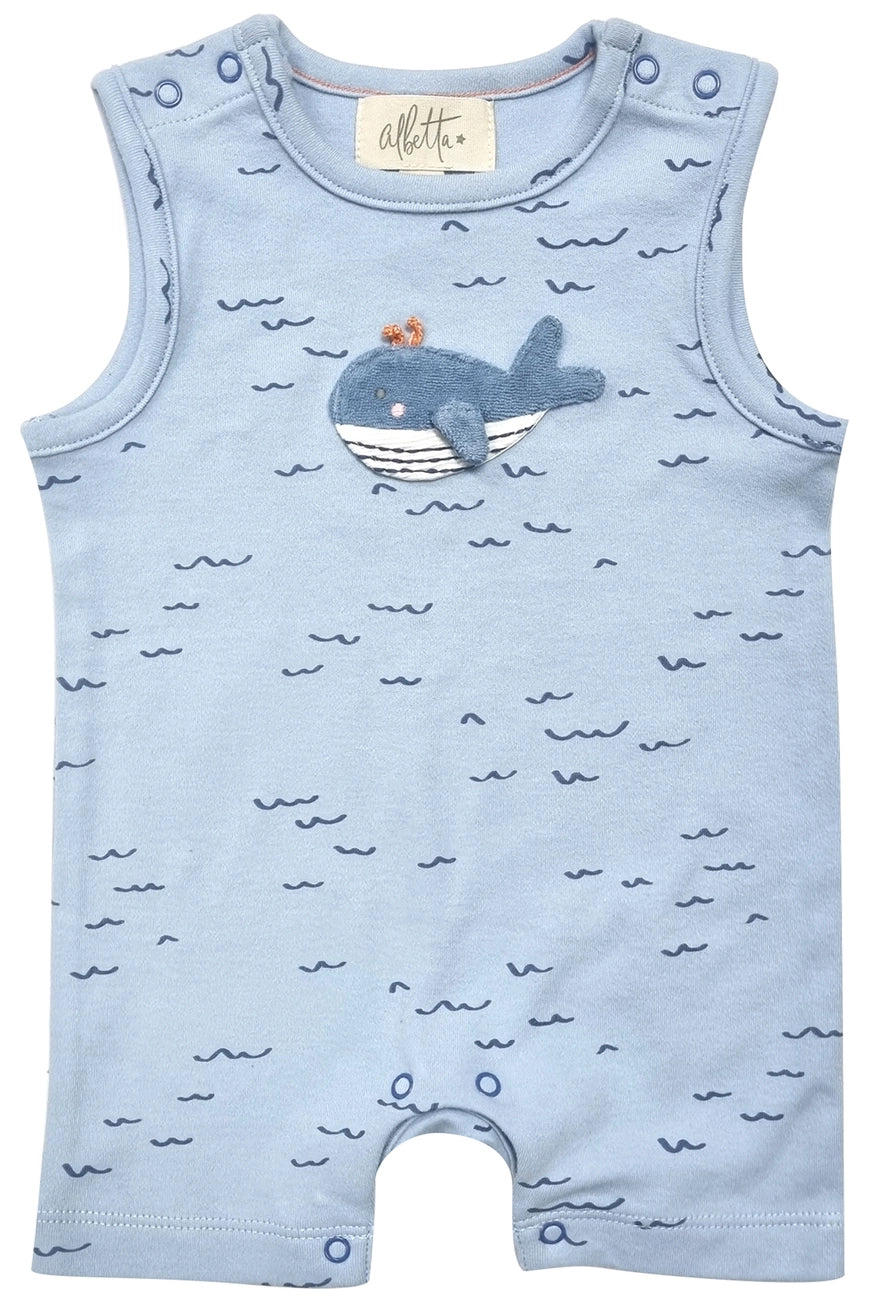 Wilbert Whale Applique Romper