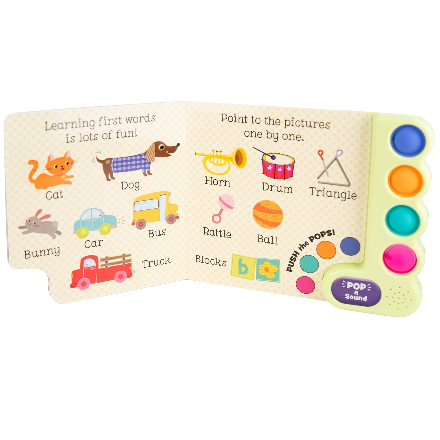 Babies Love First Words Pop-a-Sound Board Book