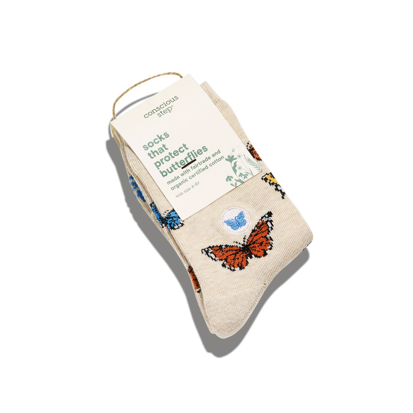 Organic Kids Socks that Protect - Butterflies