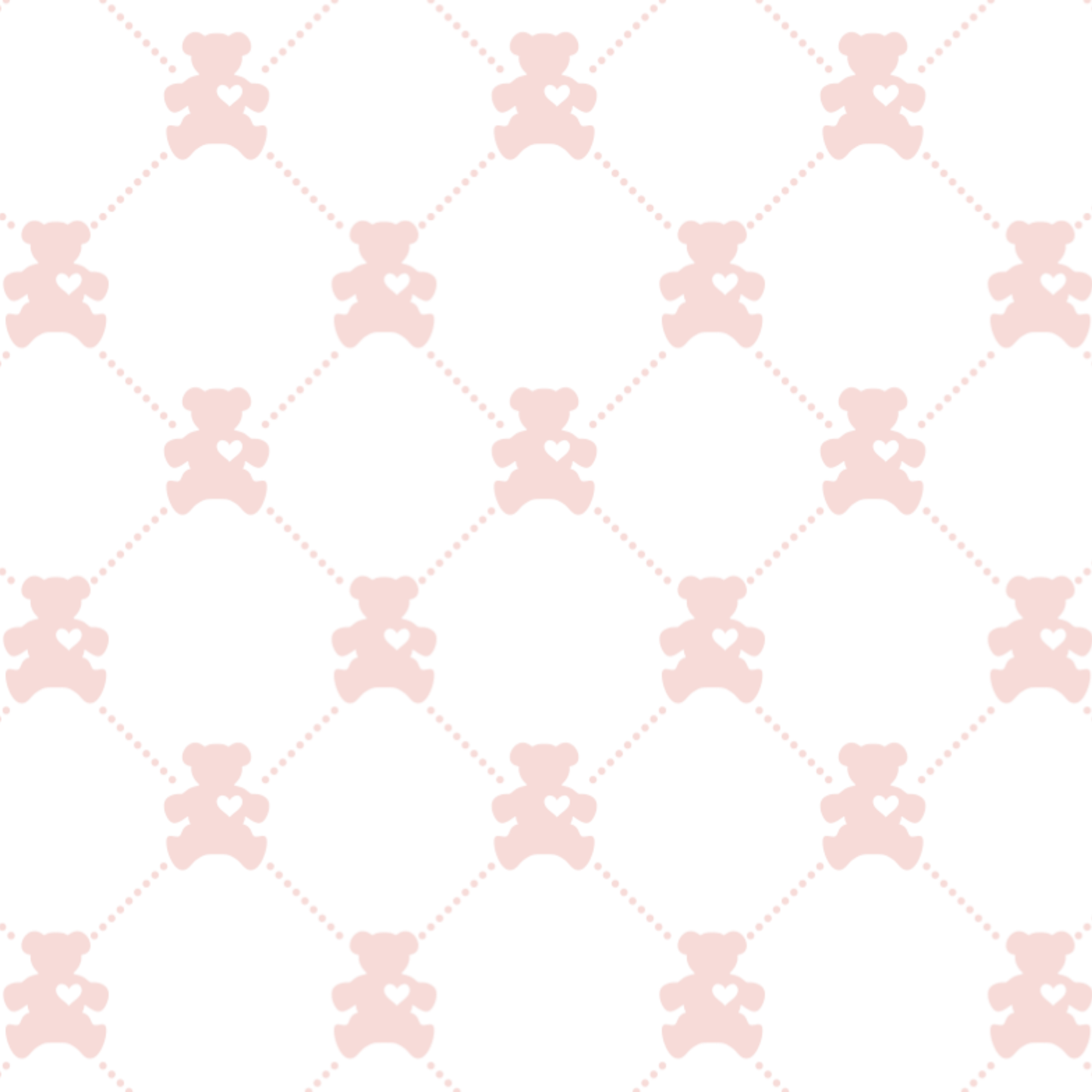 Pima Pink Teddy Bear Crib Sheet