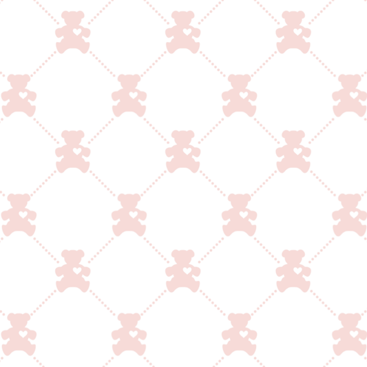Pima Pink Teddy Bear Crib Sheet