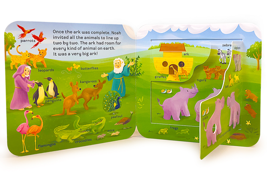 Noah Peek-a-Flap Board Book