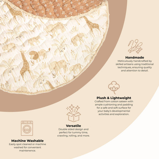 Safari Quilted Play Mat