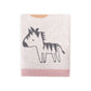 Organic Blush Alphabet Jacquard Knit Blanket