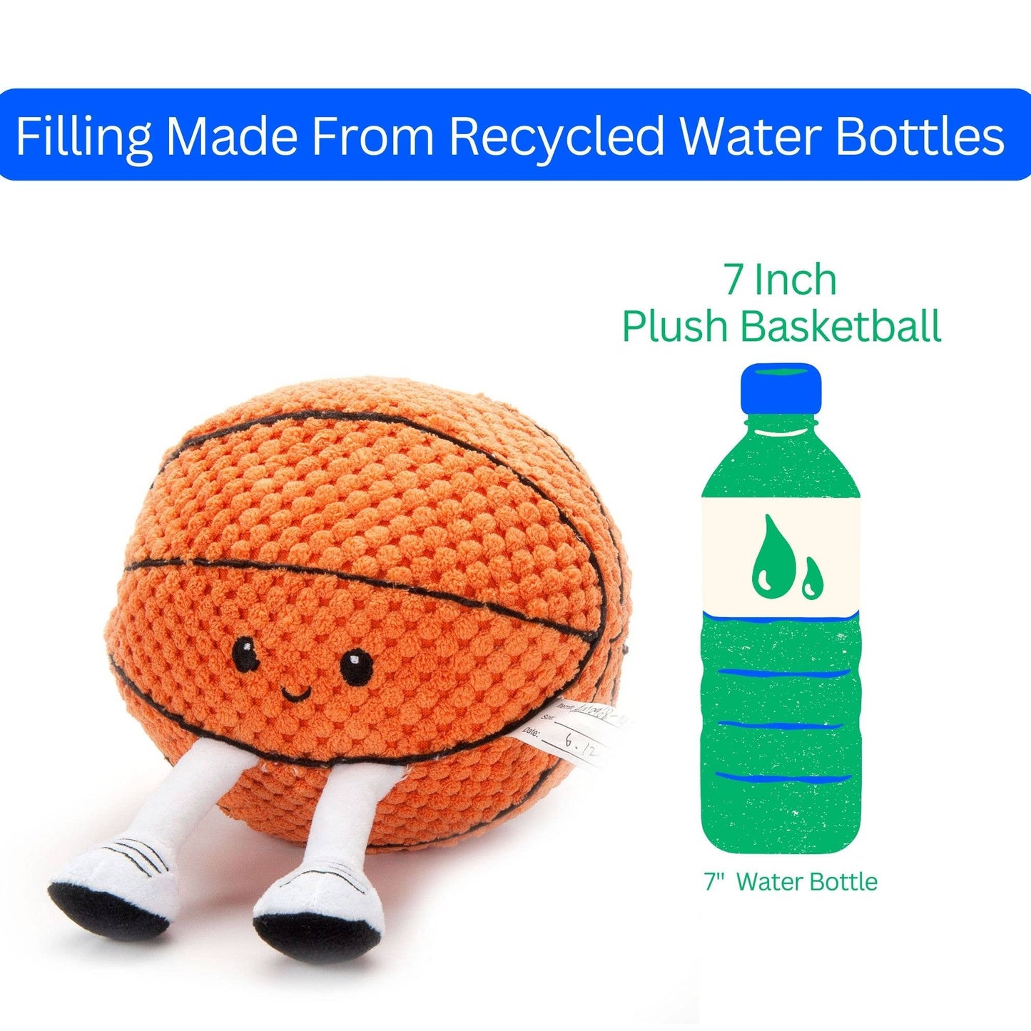 7" Sports Plush Basketball Stuffed Toy