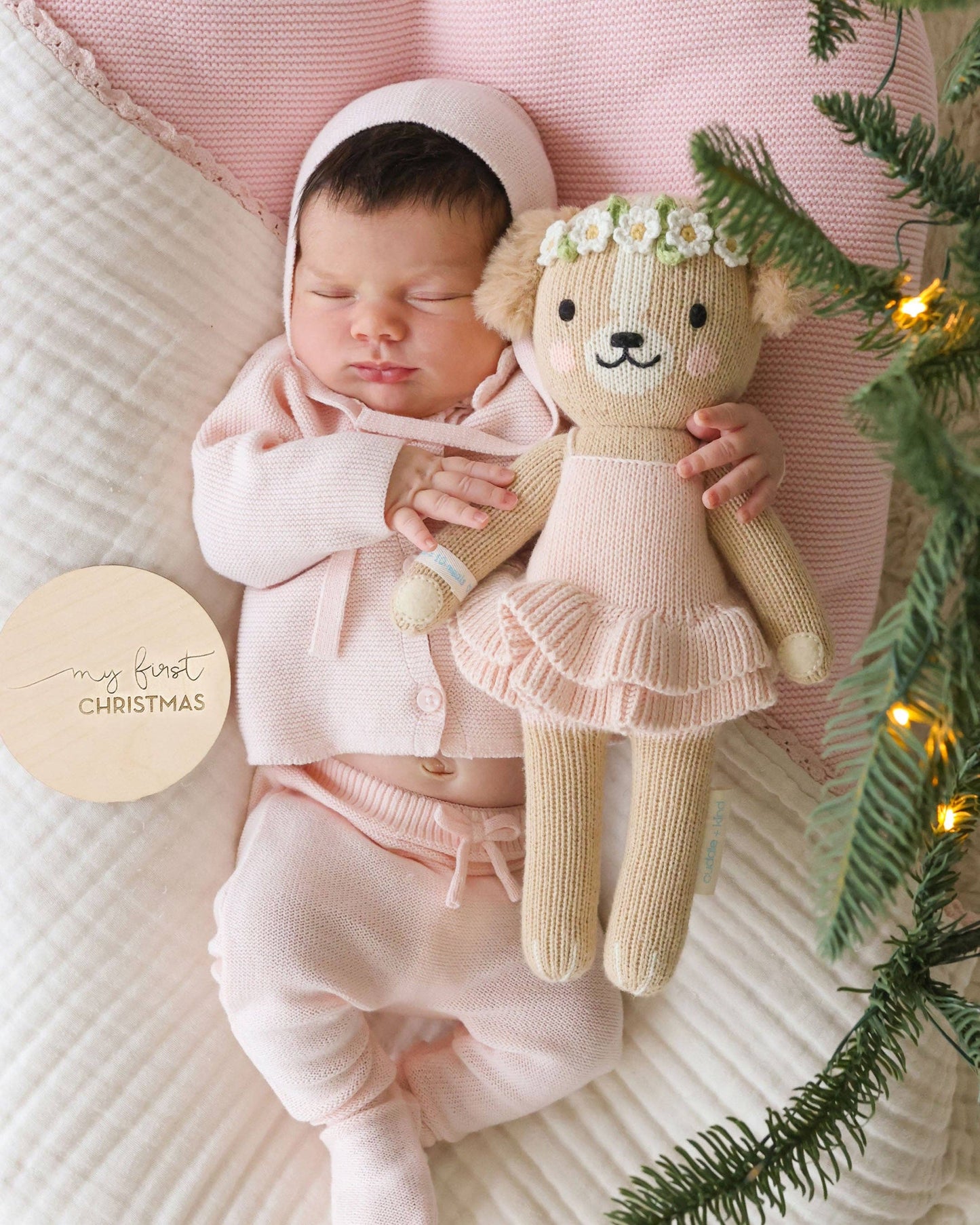 Evelyn the Golden Puppy Knitted Animal: Little - 13"