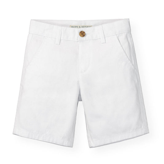 Organic White Chino Shorts