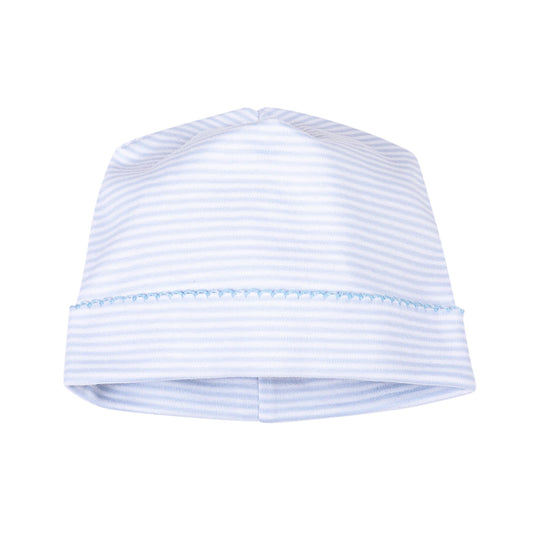 Blue Mini Stripes Pima Hat