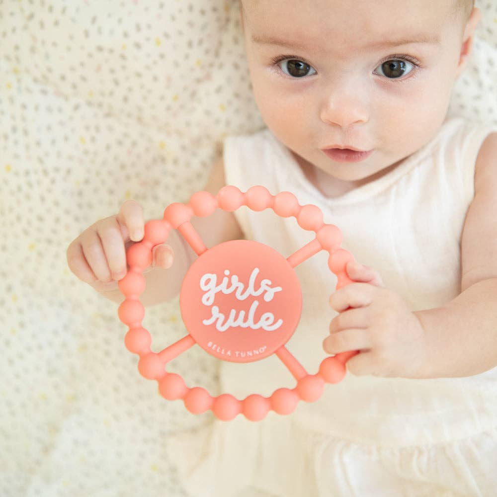 Girls Rule Happy Teether