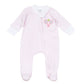 Courtside Cuties Pink Applique Pima Zip Footie