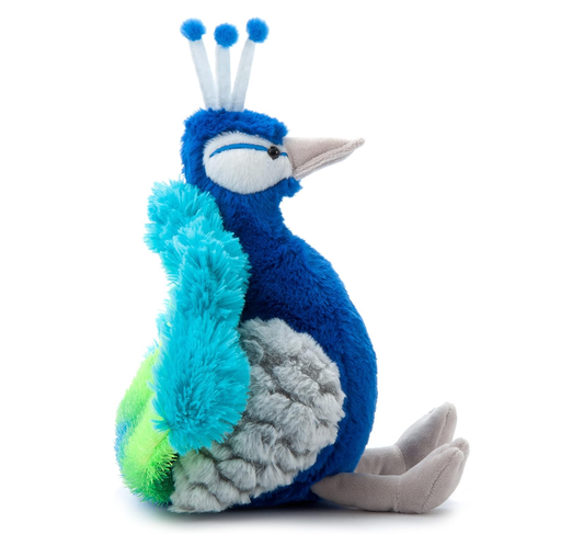 12" Wild Onez Peacock Bird Stuffed Animal