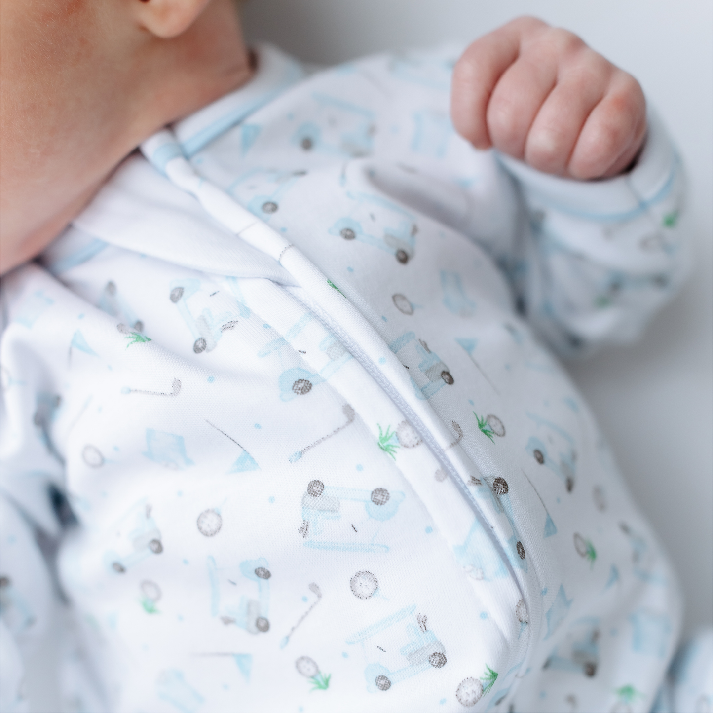 Little Golfer Pima Zip Footie