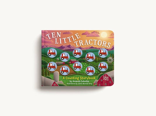 Ten Little Tractors Board Book