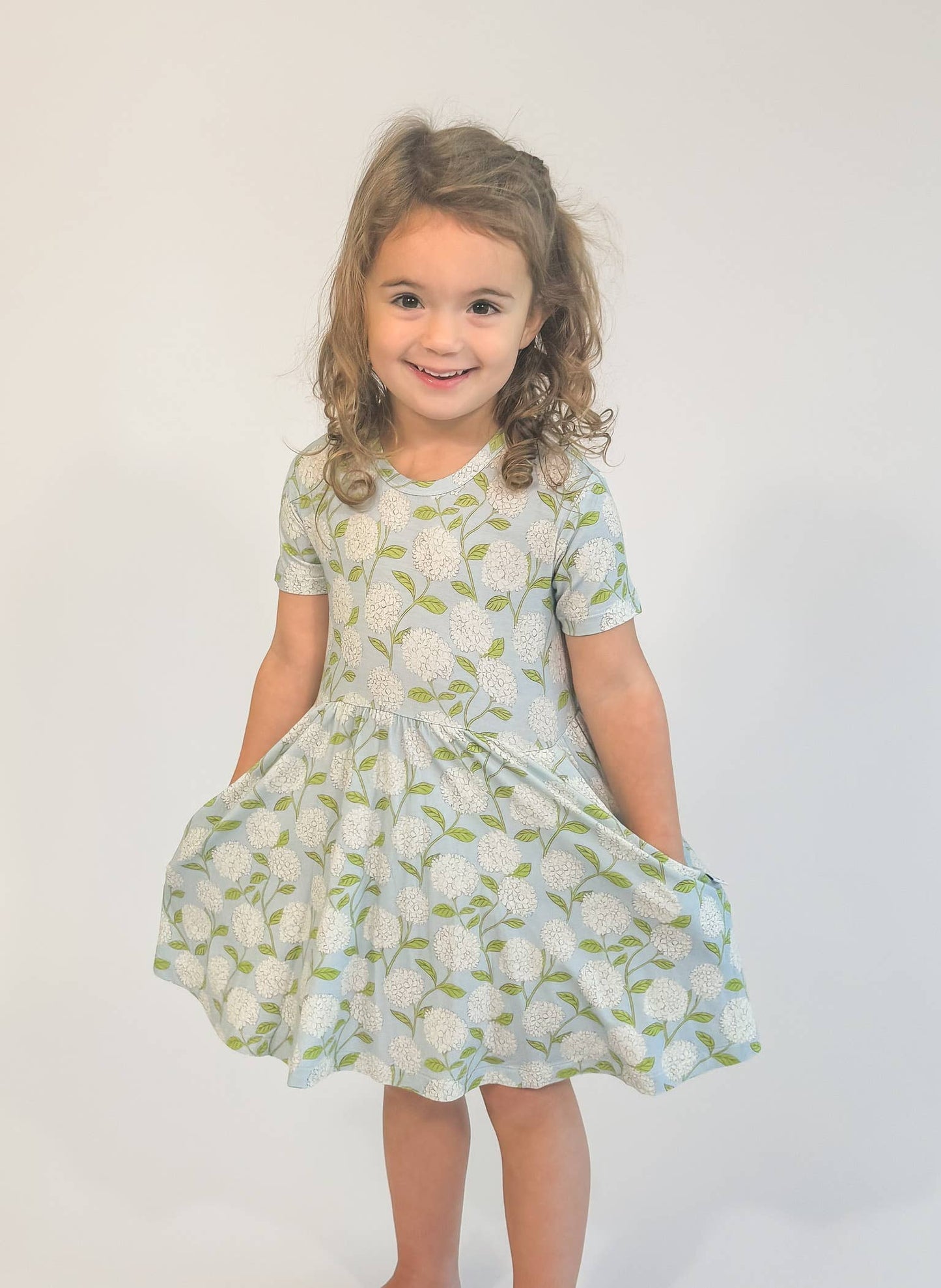 Hydrangeas Bamboo Dress