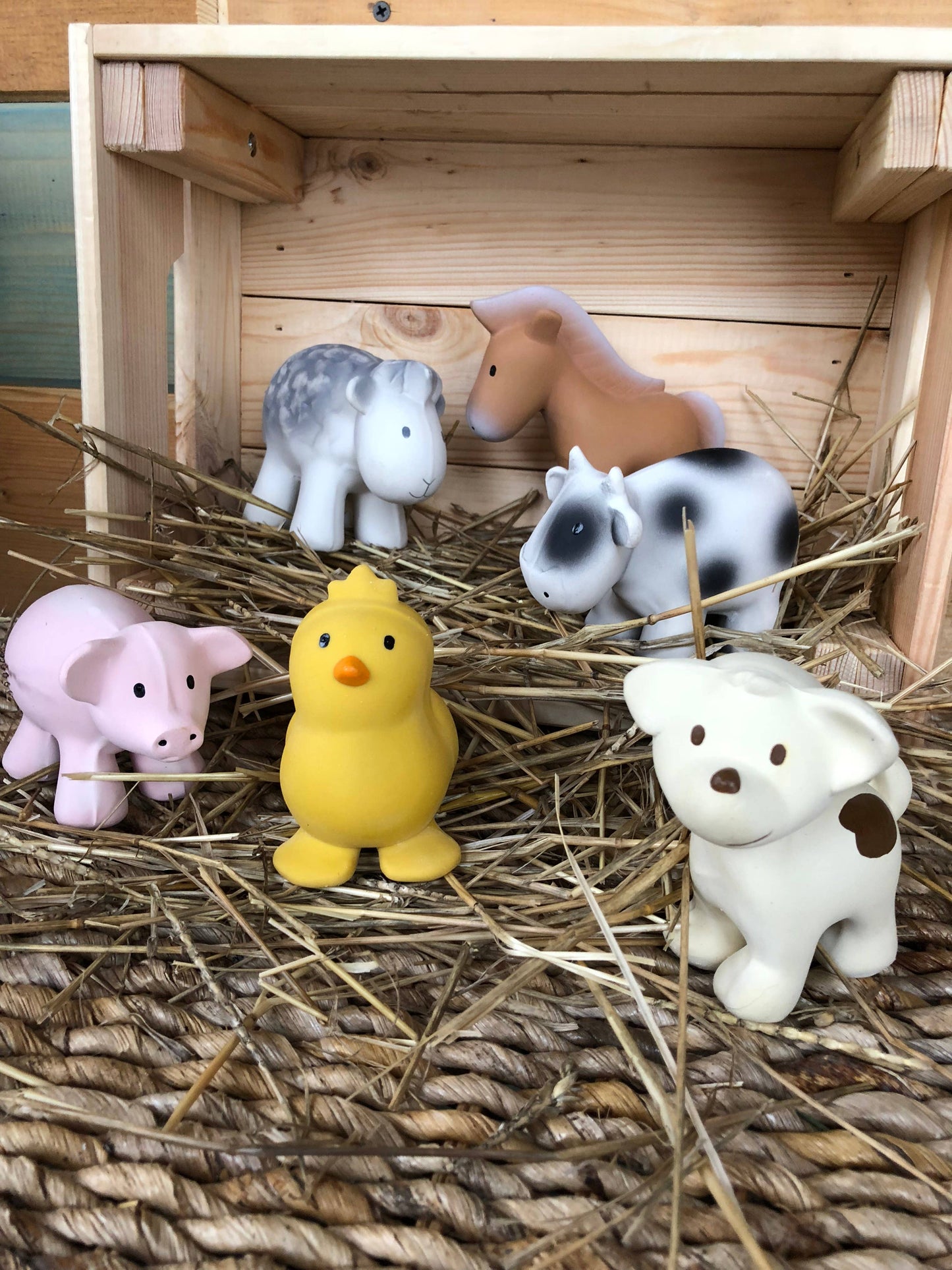 Natural Rubber Horse Teether Rattle