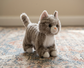 9" Grey Tabby Cat Stuffed Animal
