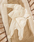 Organic Wrap Shirt + Footed Pant Set - Ivory
