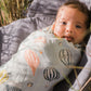 Vintage Balloons Organic Muslin Swaddle Blanket
