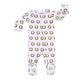 Holiday Wreath Zip Bamboo Footie