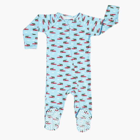 "Pick Up" The Tree Bamboo Zip Pajamas