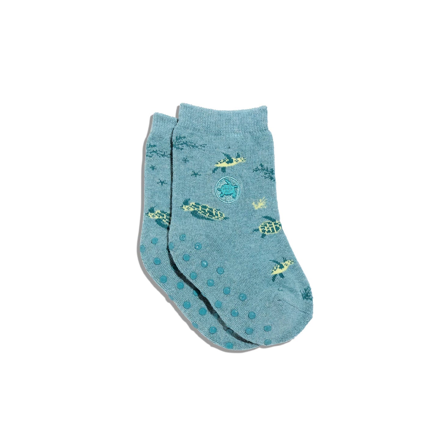 Organic Kids Socks that Protect - Sea Turtles