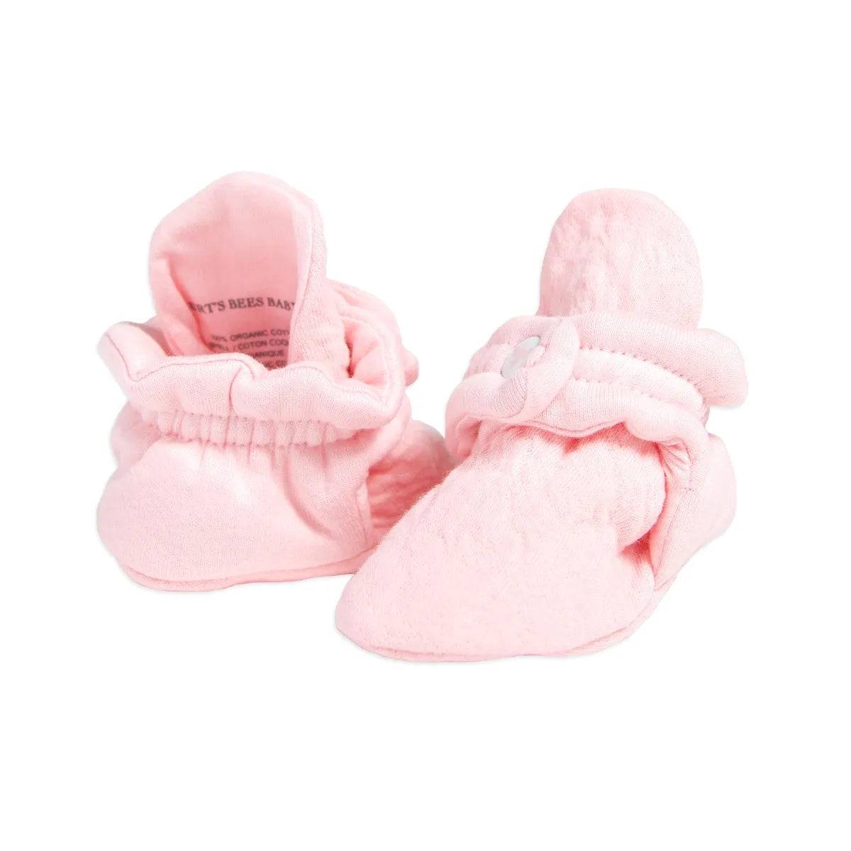 Quilted Bee Organic Cotton Baby Booties-Blossom