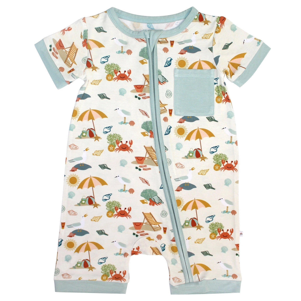 Beach Day Bamboo Shortie Romper