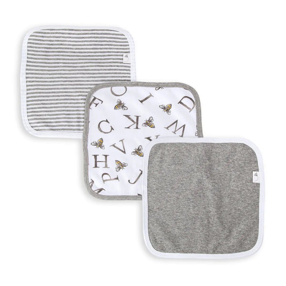A-Bee-C Organic Cotton Washcloths-3 Pack