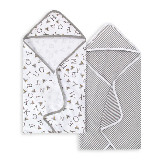 A-Bee-C Organic Cotton Hooded Towels-2 Pack