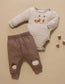 Organic Applique Owl Bodysuit + Legging Set