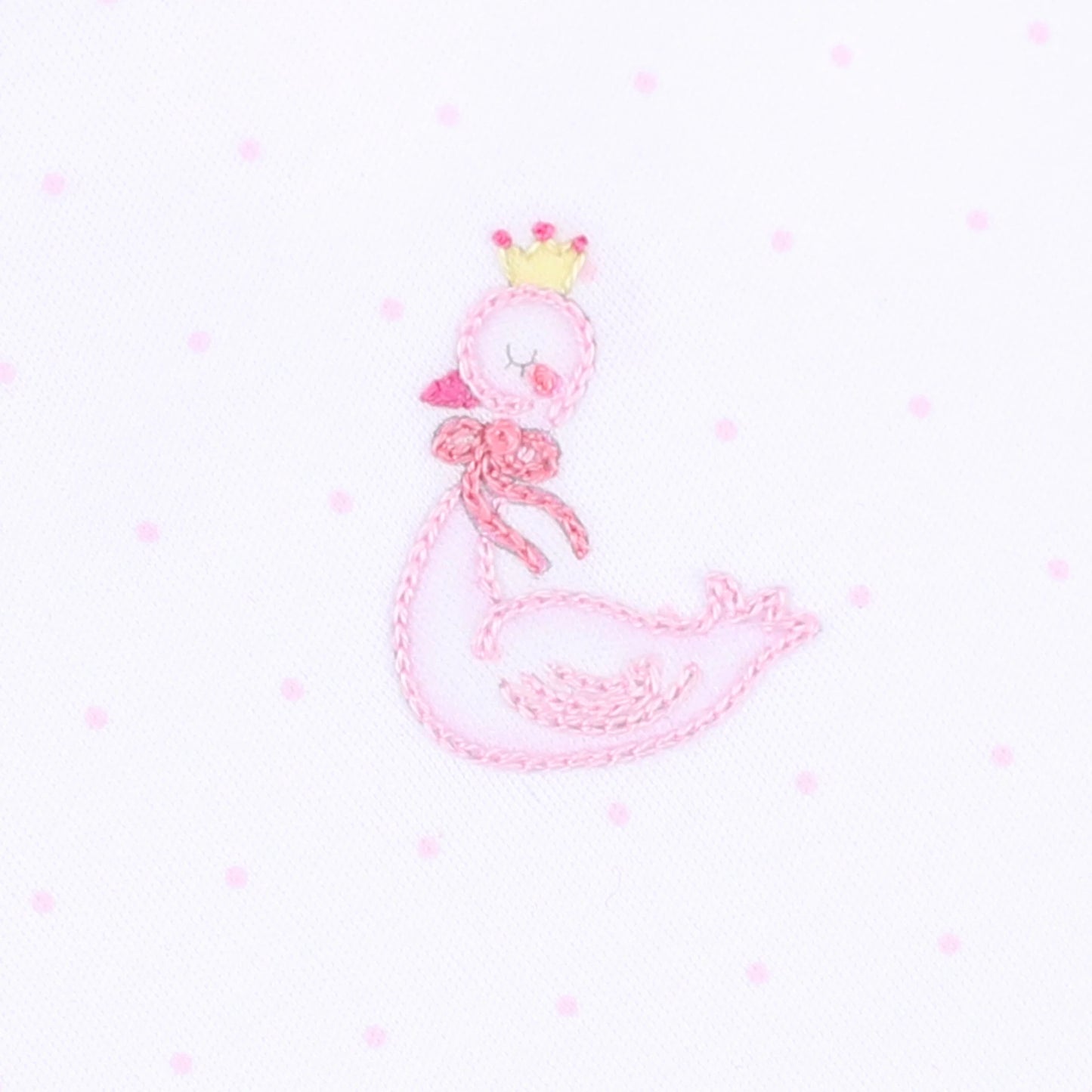 Princess Swan Embroidered Ruffle Bubble