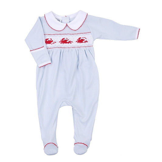 Crab Classics Smocked Footie