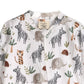 Organic Savannah Safari Animals Zip Footie