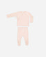 Organic Wrap Shirt + Footed Pant Set - Petal