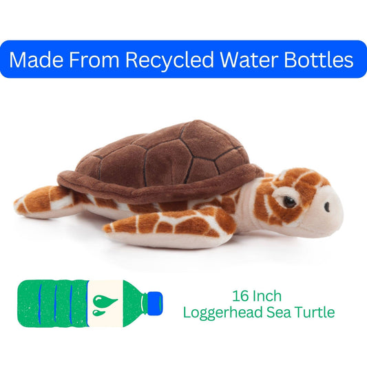 16" Wild Onez Loggerhead Sea Turtle Stuffed Animal