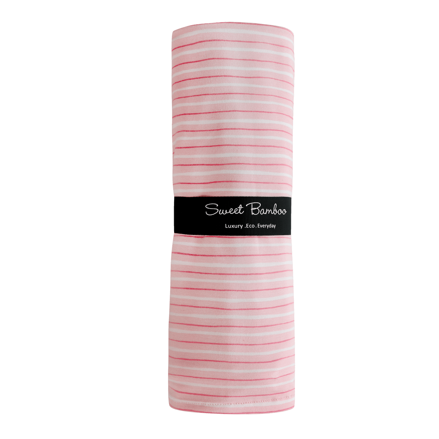 Bamboo Swaddle Blanket - Pink Stripe