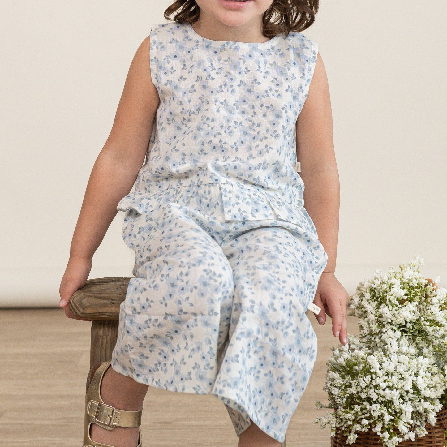 Organic Blue Vines Shirt & Pant Set