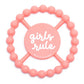 Girls Rule Happy Teether