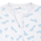 Choo Choo Train Print Pima Zip Footie