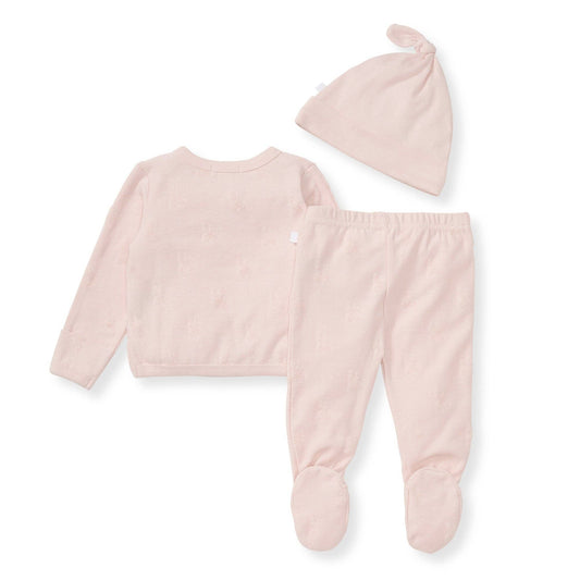 Organic Raised Terry Bee Take Me Home Set - Pink