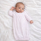 Pink Mini Stripes Pima Gown