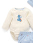 Organic Applique Castle Bodysuit/Pant 3PC Gift Set